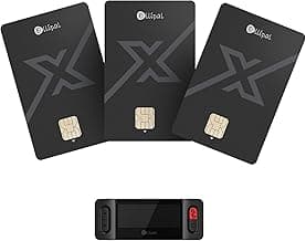 Ellipal X Card Pack of 3– Air Gapped Crypto Cold Wallet with Starter Accessory Kit,Secure Offline Storage for Bitcoin, Ethereum,NFTs & 10,000+ Tokens