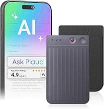 Plaud Note AI Voice Recorder, Voice Recorder w/Case, App Control, Transcribe & Summarize with AI Technology, Support 112 Languages, 64GB Memory, Lectures, Meetings, Calls, Black, Non-Pro Version