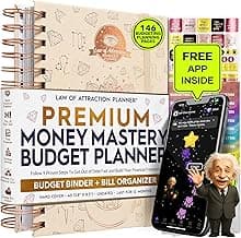 Budget Planner and Monthly Bill Organizer + Cash Envelope Buget Sytem | Finance Planner, Bill Payment Tracker & Money Saving with Productivity App | Money Mindset for Attracting Financial Abundance
